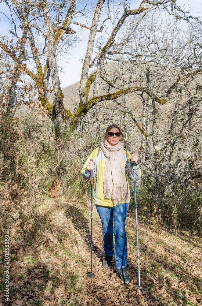 Naklejka premium trekking