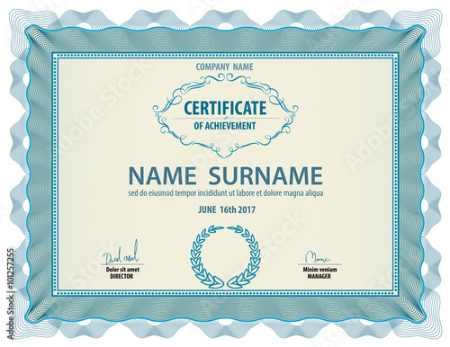horizontal vintage certificate template,diploma,Letter size ,lay