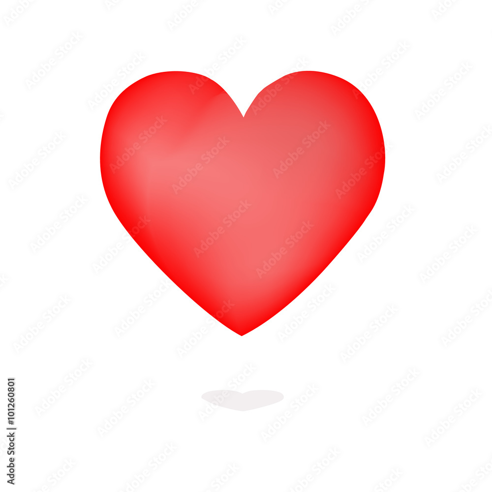 Red heart shape
