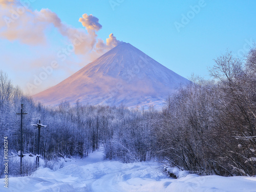 Klyuchevskaya Sopka Volcano. Kamchatka.