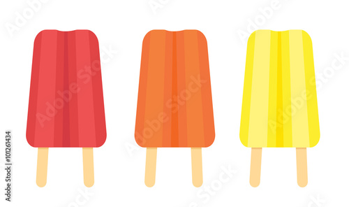 Set of twin popsicles