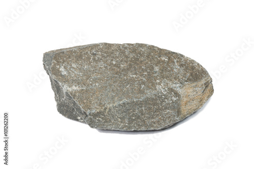 sample of a Black Slate Rock isolate on white   © sakdinon