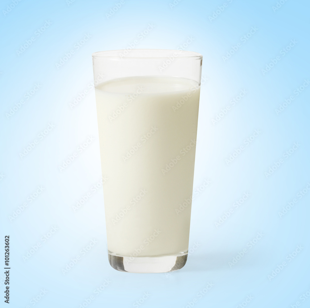 Glass of milk isolated with clipping path Glass of milk isolated with clipping path