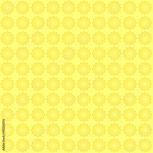 Floral background in yellow