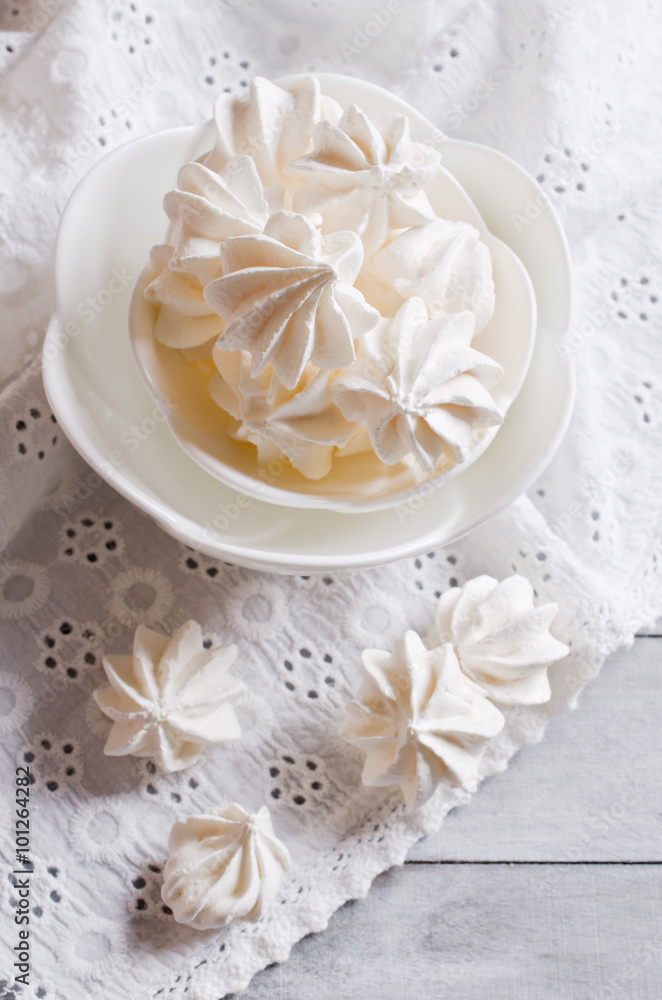 White sweet meringue White sweet meringue