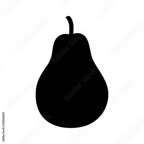 Pear / pyrus fruit flat icon for food apps and websites