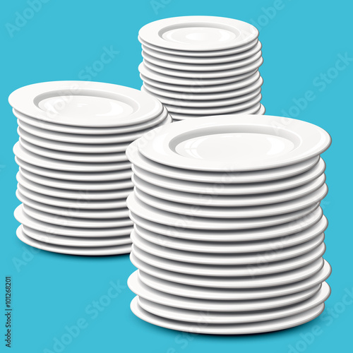 Pile of Clean Plates