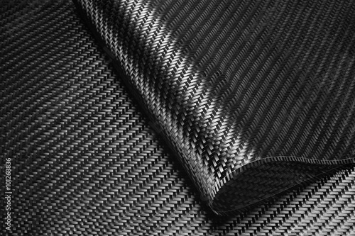 Carbon Fiber Cloth Fabric. photo