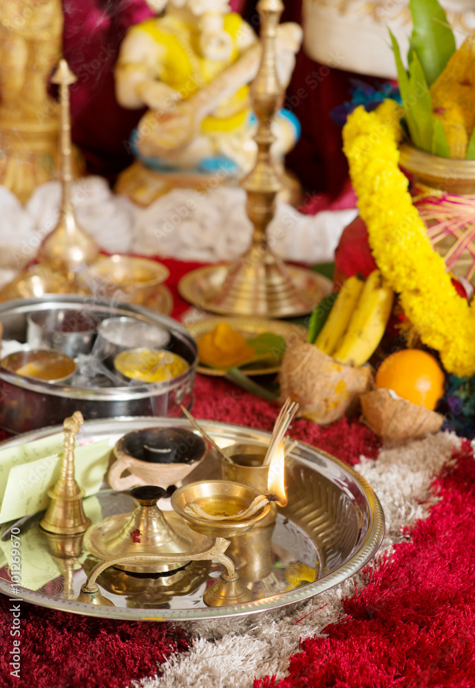 Traditional Indian Hindu religious ceremony Traditional Indian Hindu religious ceremony