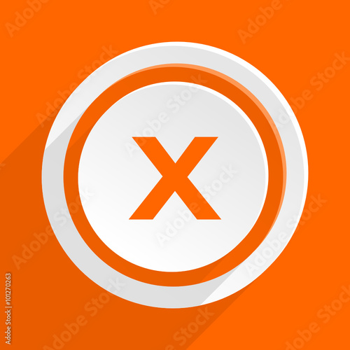 orange vector flat web icon