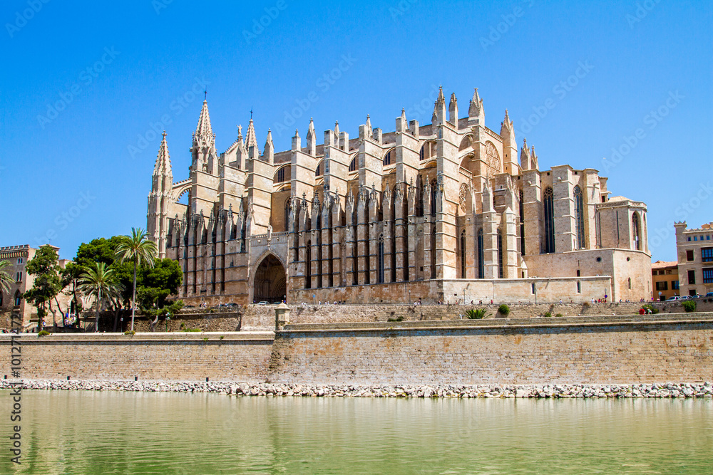 View of La Seu, Palma Cathedral, Mallorca