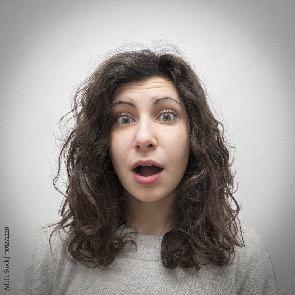 Surprised girl portrait Surprised girl portrait