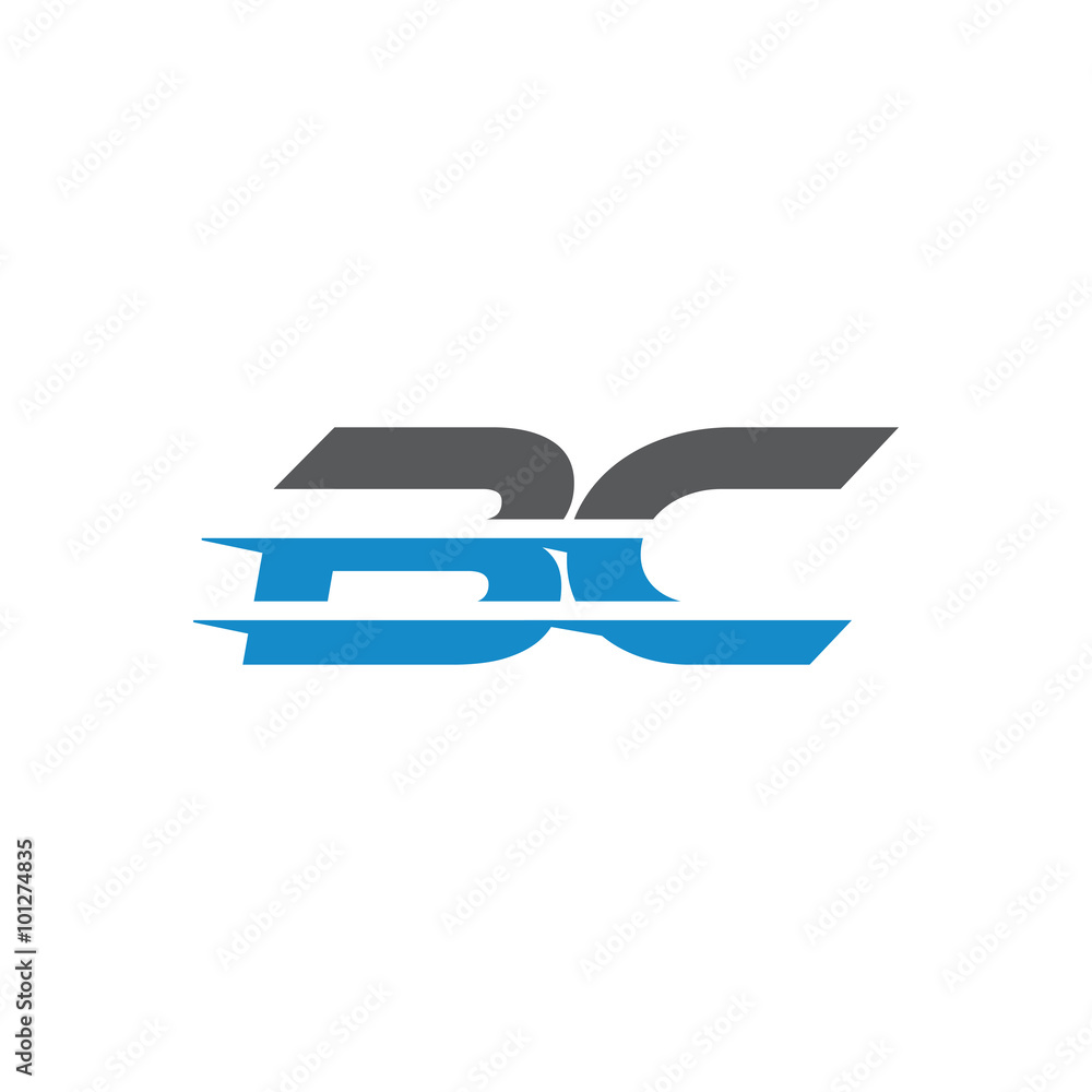 Simple Modern Dynamic Letter Initial Logo bc Simple Modern Dynamic Letter Initial Logo bc