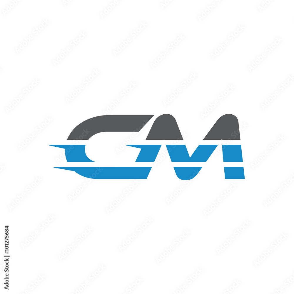Simple Modern Dynamic Letter Initial Logo cm Simple Modern Dynamic Letter Initial Logo cm