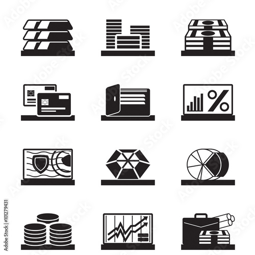 Financial assets, values and operations - vector illustration