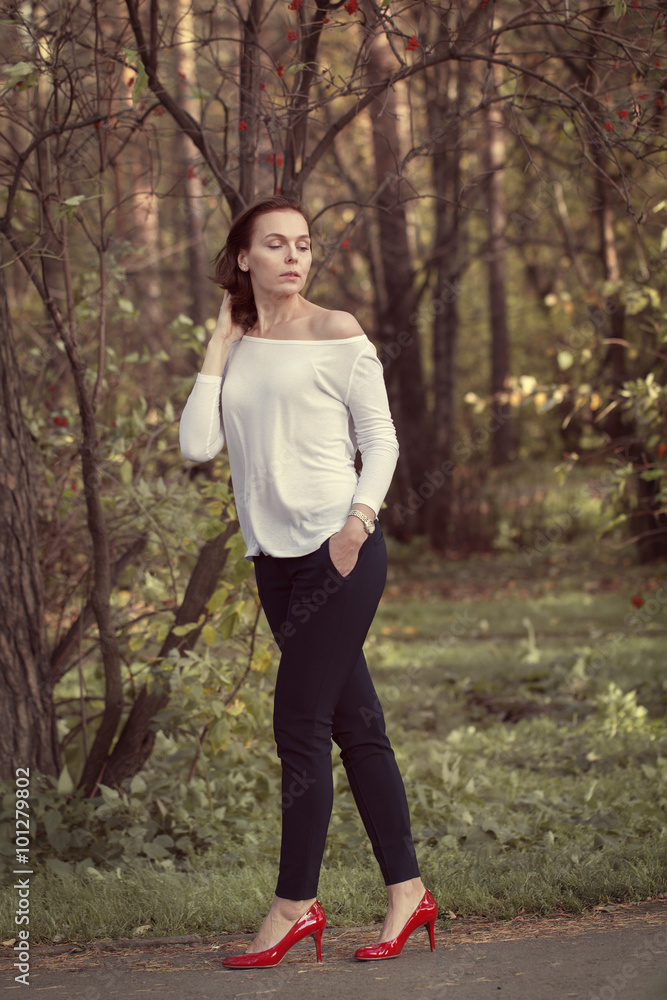 Portrait of beautiful thoughtful young girl