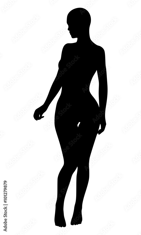 Sexy Woman Silhouette. EPS 10 Stock Vector | Adobe Stock