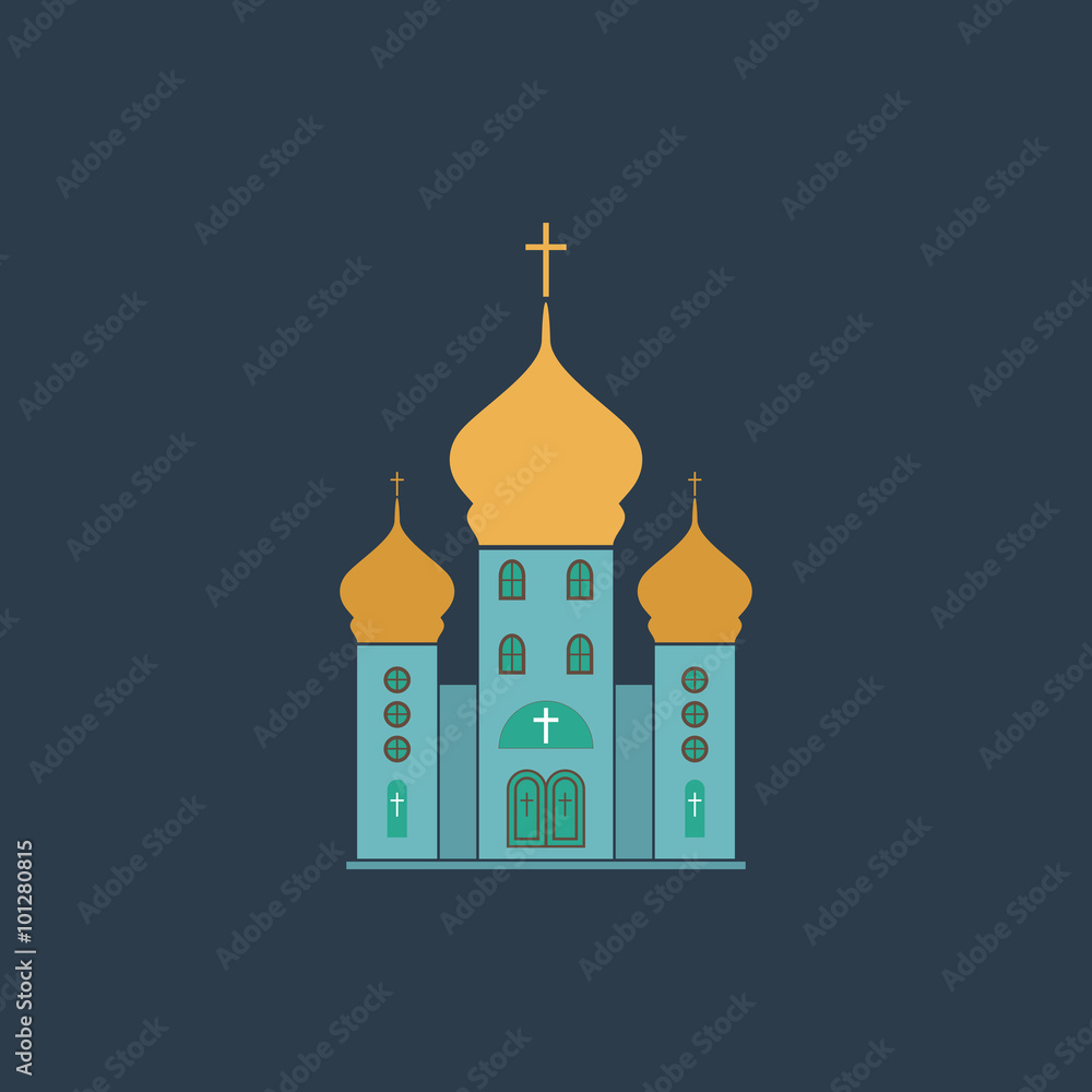 Vector church icon 