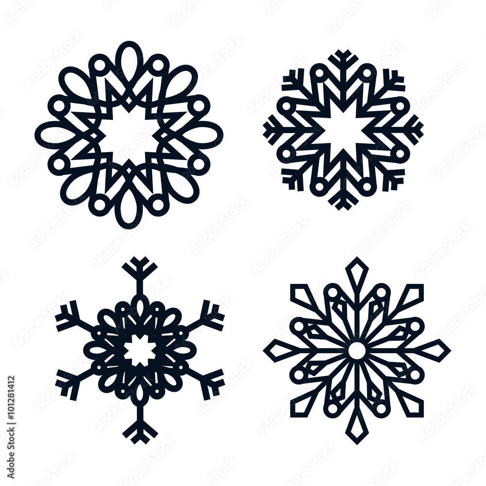 snowflake icon design snowflake icon design