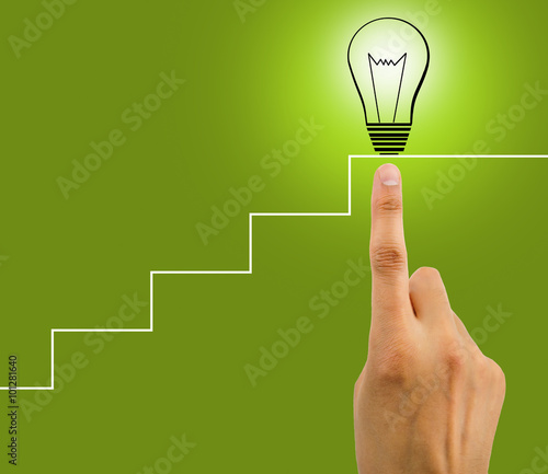 Εκτύπωση καμβά businessman with a genial idea