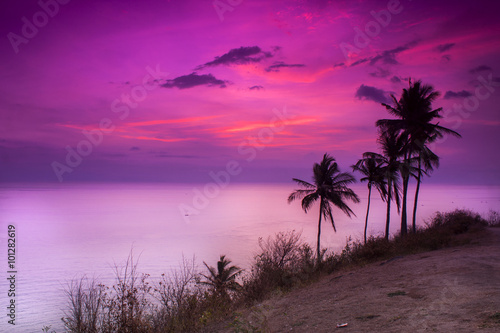 Beautiful sunset in Lombok