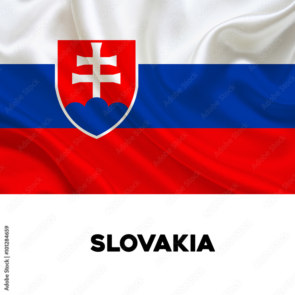 Fototapeta premium Slovakia flag