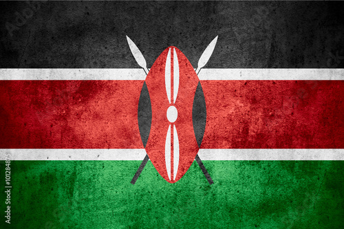 Canvas Print flag of Kenya