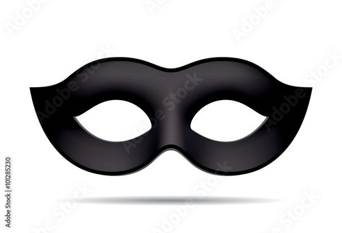 Black carnival mask