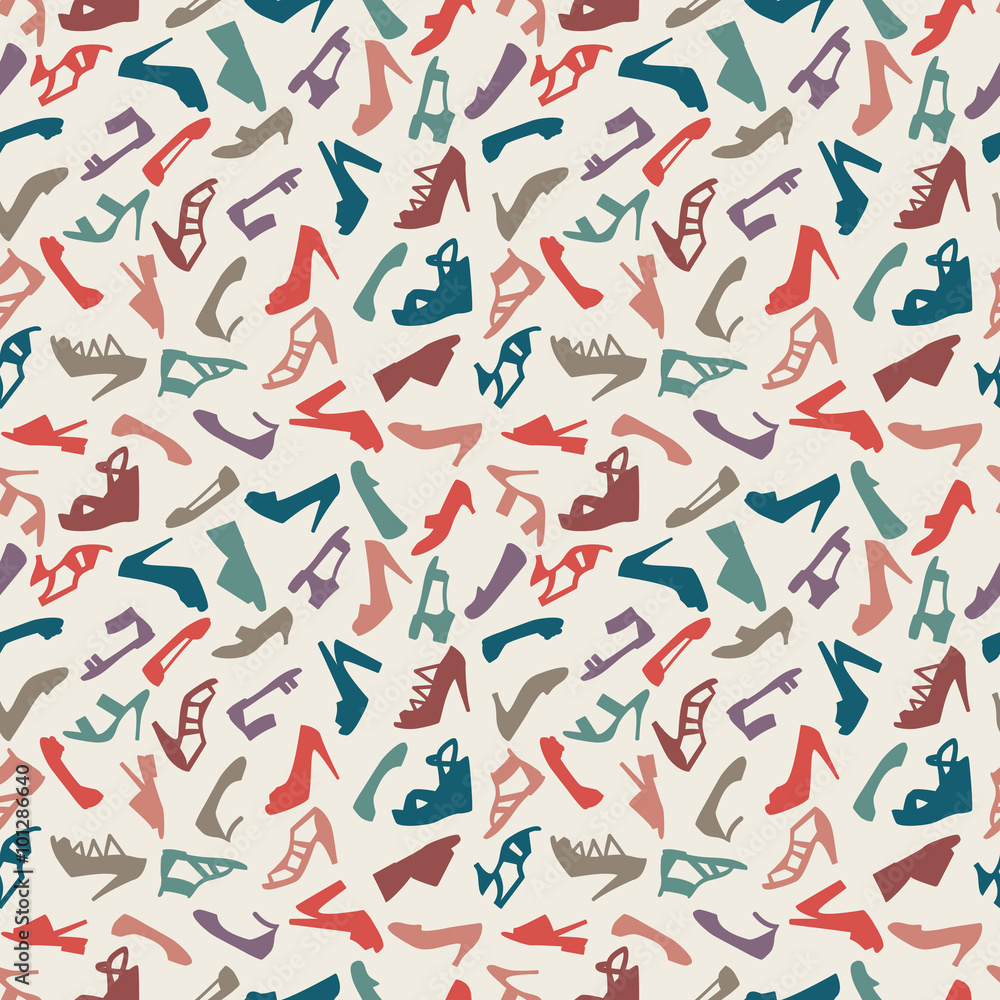 women shoes seamless pattern women shoes seamless pattern