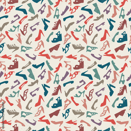 women shoes seamless pattern