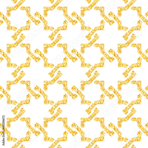 Golden seamless weave pattern