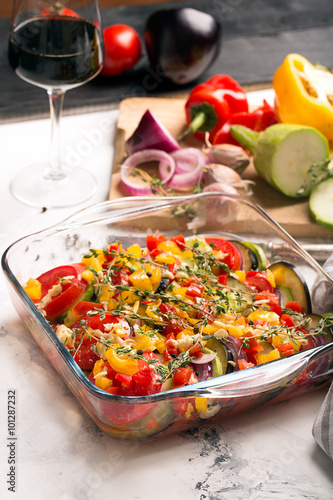 Traditional french ratatouille