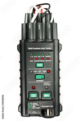 Multifunction cable tester isolated on the white background