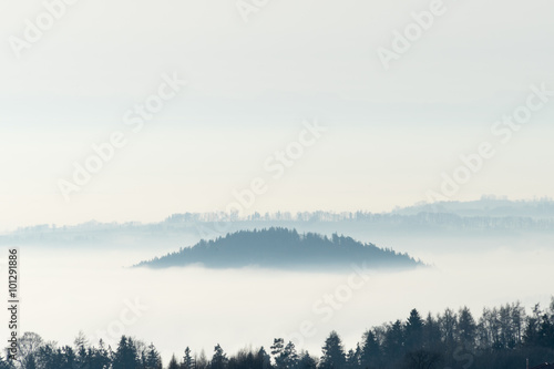 Fototapeta Naklejka Na Ścianę i Meble -  Hill above the Fog