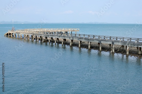 Bridge in the sea.