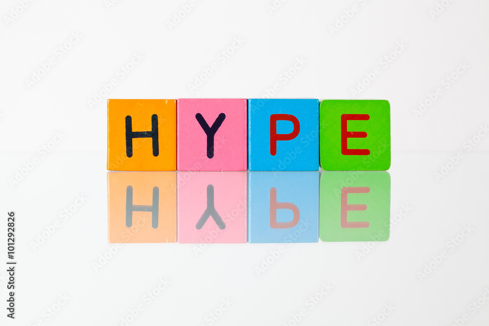 Hype - an inscription from children's  blocks