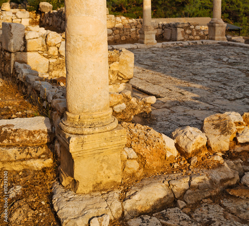  ruins stone and theatre in  antalya  arykanda turkey asia sky a photo