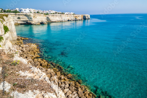 Rocky cove on the coast of Apulia