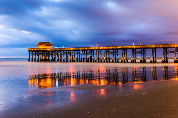 Fotobehang Pier Cocoa Beach pier in Florida  © SeanPavonePhoto