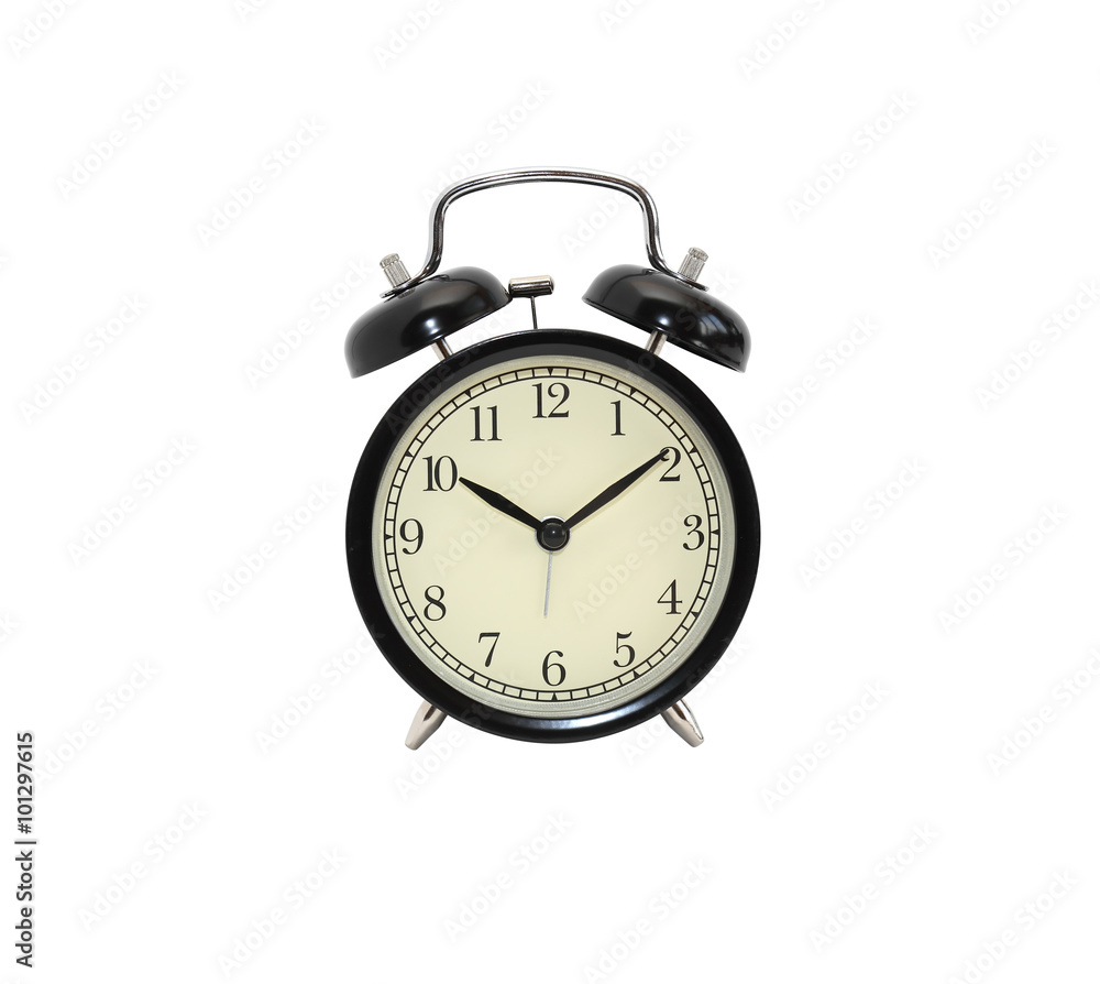 Alarm Clock On White
