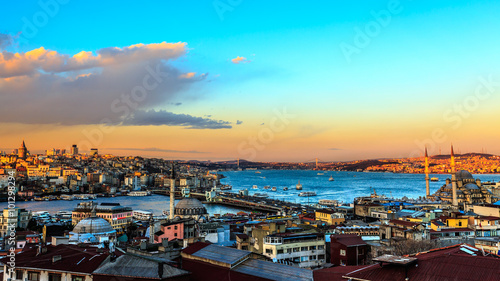 Panoramic view of istanbul city
