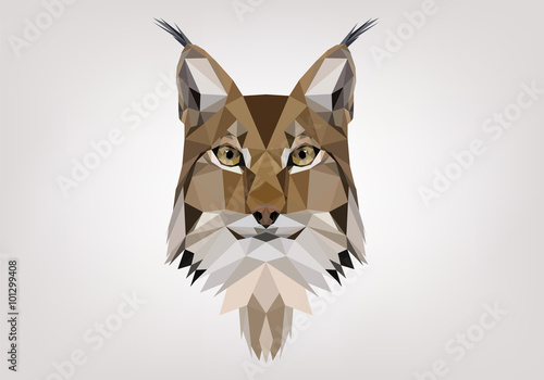 Lince Low Poly photo