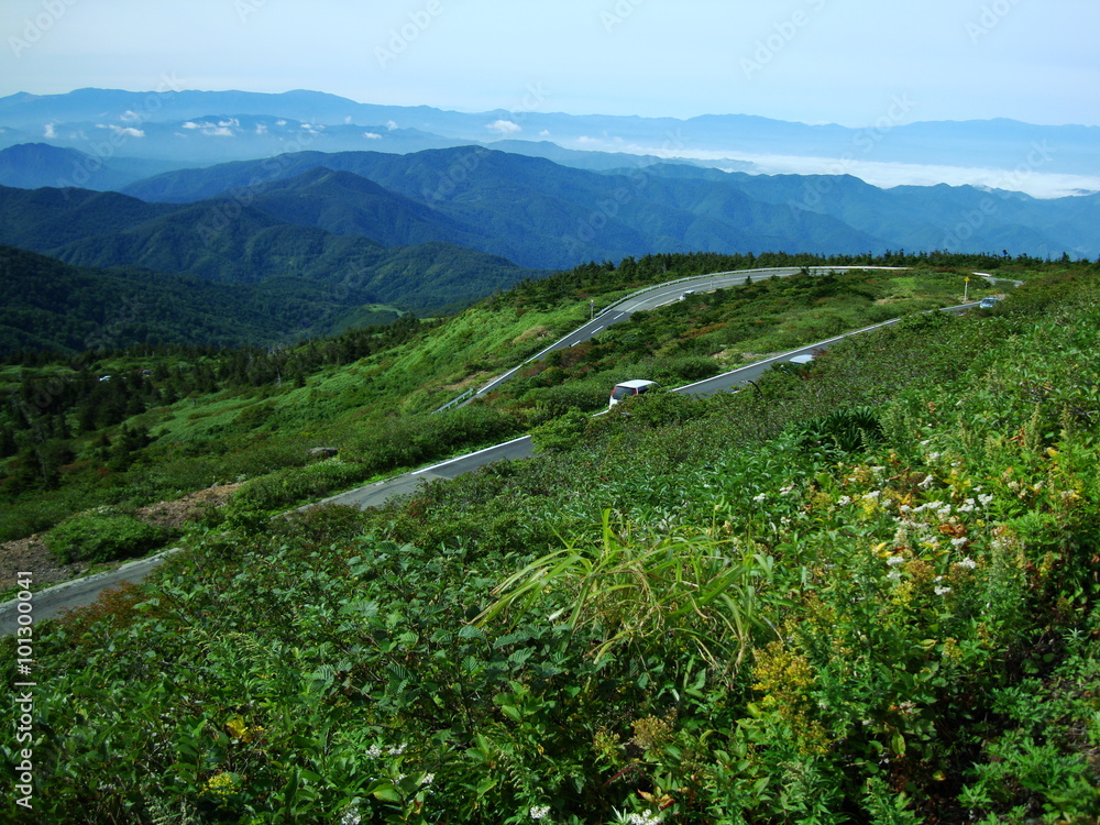 Naklejka premium 蔵王エコーライン