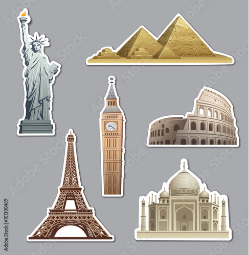 landmarks stickers