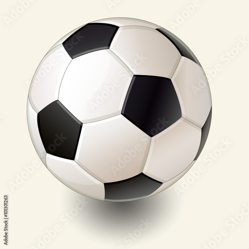 Realistic vector illustrated Soccer Ball.