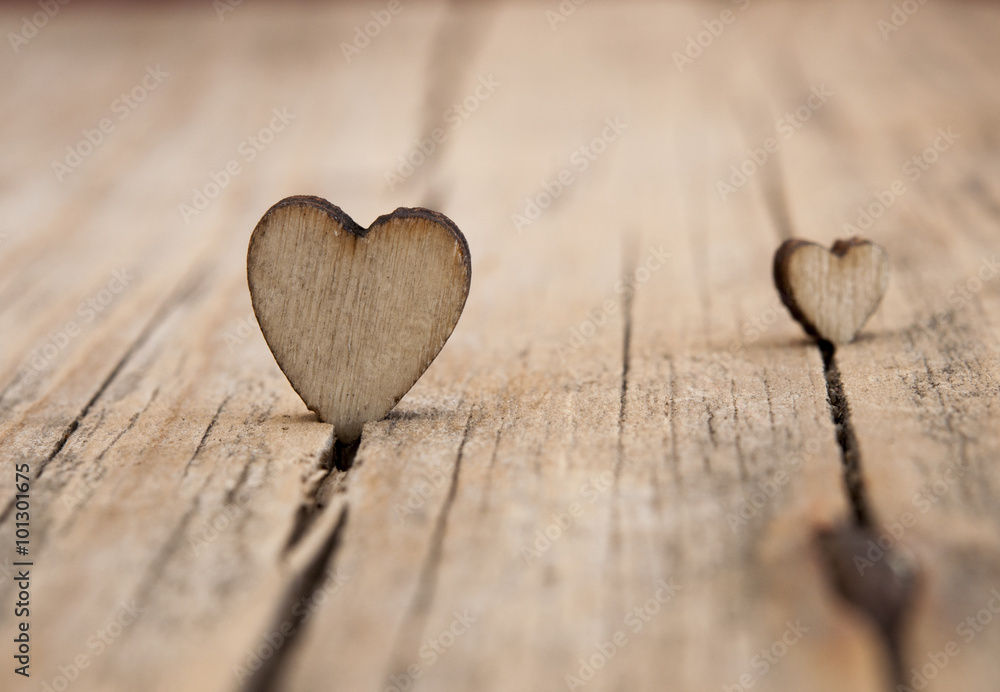 Fototapeta premium Valentines Day background with hearts