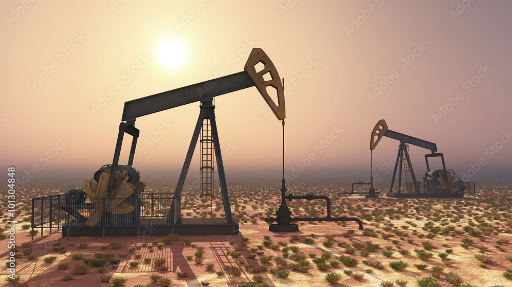 Fototapeta premium Oil pumps