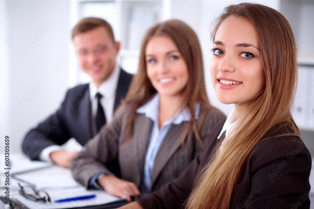 Business people at meeting Business people at meeting