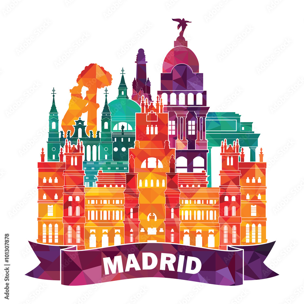 Madrid. vector illustration