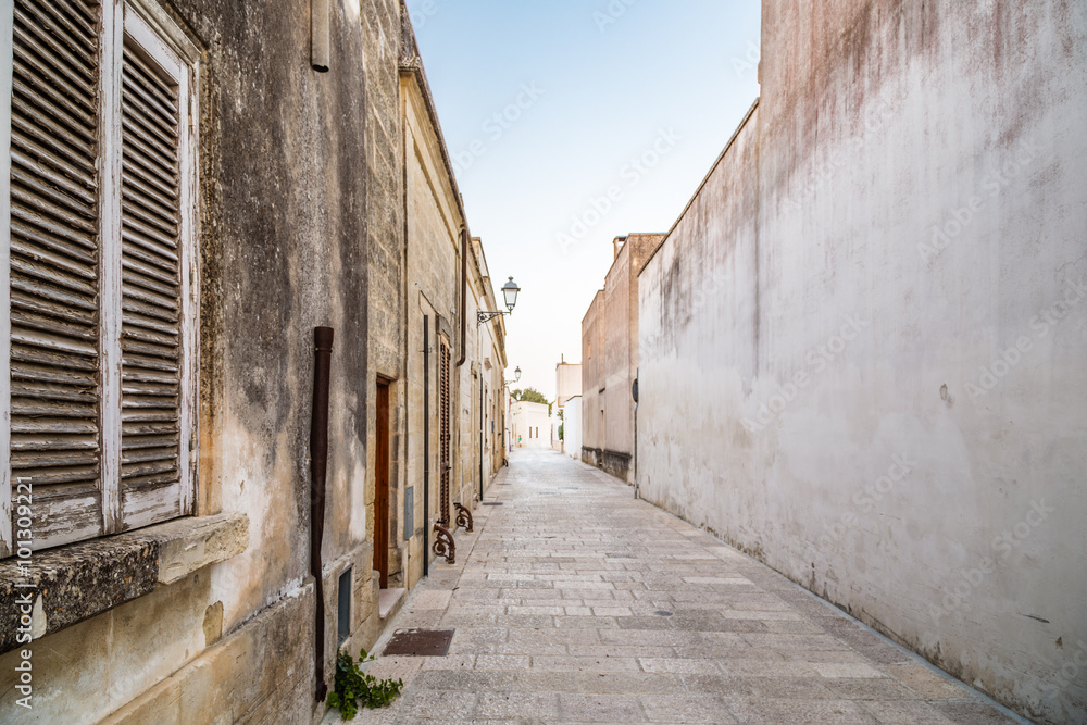 streets of small fortified citadel